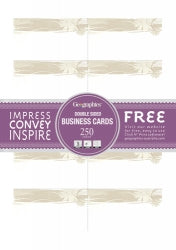 Business Cards Geo Natural Doublesided Suite 180Gsm Pk250