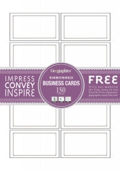 Business Cards Geo A4 Windsor Embossed 180Gsm Pk150