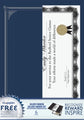Paper Certificates Geo Silver Ribbon Deluxe Award Kit 6