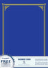 Document Covers Geo Award Navy Blue Pk6