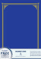 Document Covers Geo Award Navy Blue Pk6