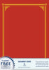 Document Covers Geo Award Red Pk6