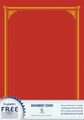 Document Covers Geo Award Red Pk6