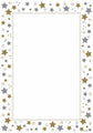 Certificate Award Geo Fashion 2 Stars & Swirls 2 Col Foil Pk15