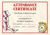 Certificate Award Geo A4 Kids 1 Attendance Pk25