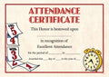 Certificate Award Geo A4 Kids 1 Attendance Pk25