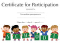 Certificate Award Geo A4 Kids Participation Pk25