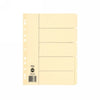 Marbig Dividers A4 5 Tab Manilla Buff 37750