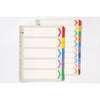Marbig A4 10 Tab Extra Wide Brights Dividers 37190