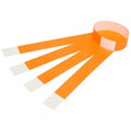 Wrist Bands Rexel Tyvek Fluoro Orange With Serial No Pk10