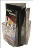 Brochure Holder  Deflect-O 3Xdl Counter Top Rotating Black