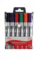 Marker Whiteboard Stat 2.0mm Bullet Nib - Assorted Wallet of 6