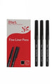 Pen Stat Fineliner 0.4mm Fibre Nib Black -  Box of 12