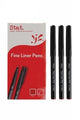 Pen Stat Fineliner 0.4mm Fibre Nib Red -  Box of 12