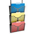 Esselte Hanging File 3 Pockets Verticalmate With Partition Hanger Charcoal