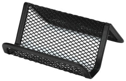 Business Card Holder Esselte Metal Mesh Black