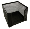 Memo Cube Holder Esselte Metal Mesh Black