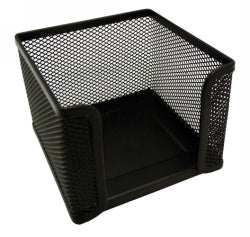Memo Cube Holder Esselte Metal Mesh Black