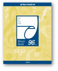 Music Book 225 X 175Mm Victory 96Pg