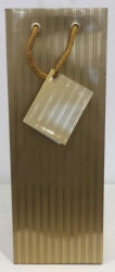 Bag Gift Bottle Ozcorp Gold Pinstripe