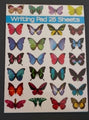 Writing Pad Ozcorp Multi Butterflies 145X195Mm 25 Sheets