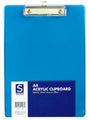 Clipboard Sovereign A4 Acrylic Blue