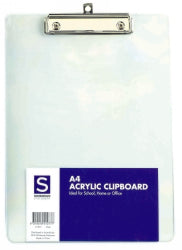 Clipboard Sovereign A4 Acrylic Clear