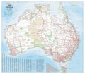 Map Hema Australia Wall Laminated In Tube 1000X875