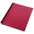 Sovereign A4 Display Book Refillable Burgundy 20P