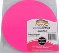 Craft Paper Rainbow Circles 100'S Fluro 180Mm