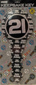 Birthday Key Ozcorp Holographic Foil 21St Silver And Black