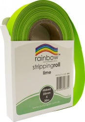 Stripping Roll Rainbow Ribbed 25Mmx30M Lime