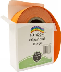 Stripping Roll Rainbow Ribbed 50Mmx30M Orange