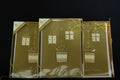 Xmas Card Luxury Handmade Textured Gold Foil 6'S