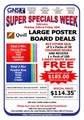 Poster Board Large Bonus 3 Sheet White Quill  Deal 1 (Mb,L,R,S,L)