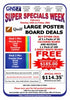 Poster Board Large Bonus 3 Sheet White Quill  Deal 2 (Pb,M,G,L,C)