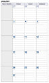 Planner Refill Debden Month/Tabs  Dk1310