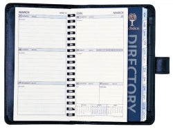 Organiser Debden Dayplanner Slimline Snap Closure Pu Black