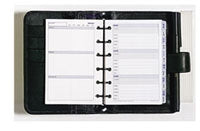 Dayplanner Organiser Debden #Kt3599 Leather Black