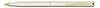 Pen Sheaffer Agio Bp Brushed Chrome Gold Trim