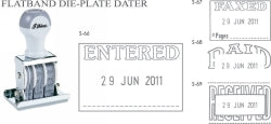 Date Stamp Shiny Die Plate Dater S-67 Fax