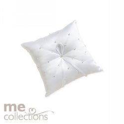Wedding Ring Cushion Me With Pearls White