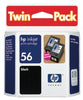 Ink Jet Cart Hp 56 C6656Aa Blk Y2025Aa Twin Pk