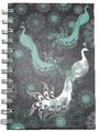 Note Book C/Land Spiral A6 100 Sheets Peacock Design