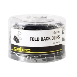 Foldback Clips Esselte 19Mm Tub 100'S