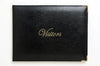 Visitors Book C/Land 155X210 Pu 2 Gold Cnrs Black