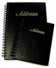 Address Book C/Land 122X95 H/C Spiral L/Grain Blk