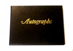 Autograph  Book C/Land 105X145 H/C Black L/Grain Cover 80P