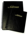 Address Book C/Land 125X95  H/C Black L/Grain Cover 144P