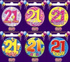 Badges Alpen Small 21St Birthday 6 Asstd